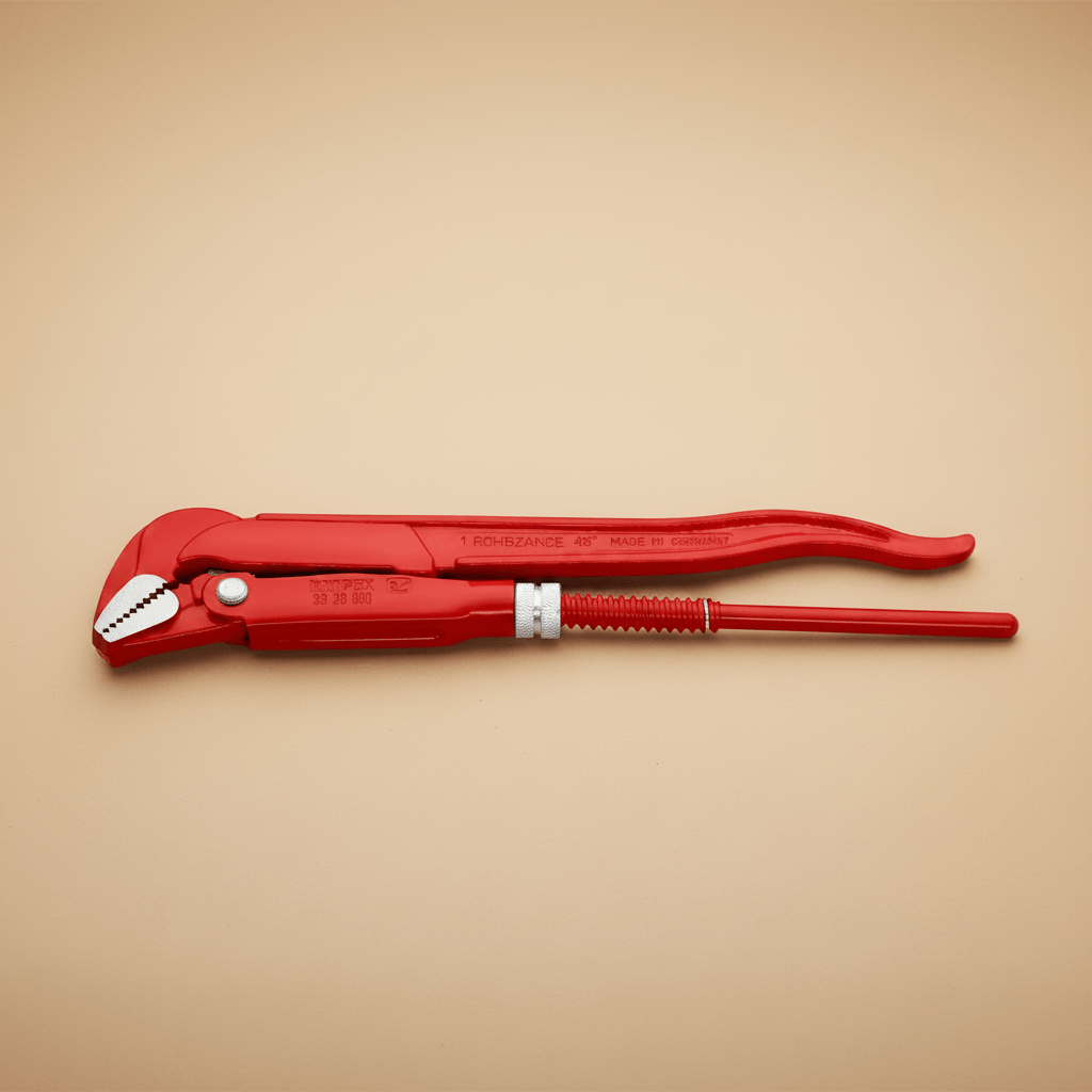 Knipex Hand Tools Knipex 320mm Swedish-Pattern 45° Pipe Wrench for Pipes, Fittings & Nuts up to 42mm - K-8320010