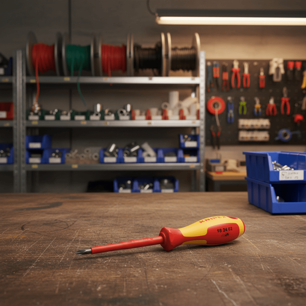 Knipex Hand Tools Knipex PH2 × 100mm VDE Insulated Phillips Screwdriver for Electrical Work up to 1000V - K-982402