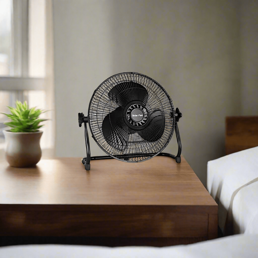 KT Fan & Cooler Rechargeable 12" Solar Fan 15W - C118