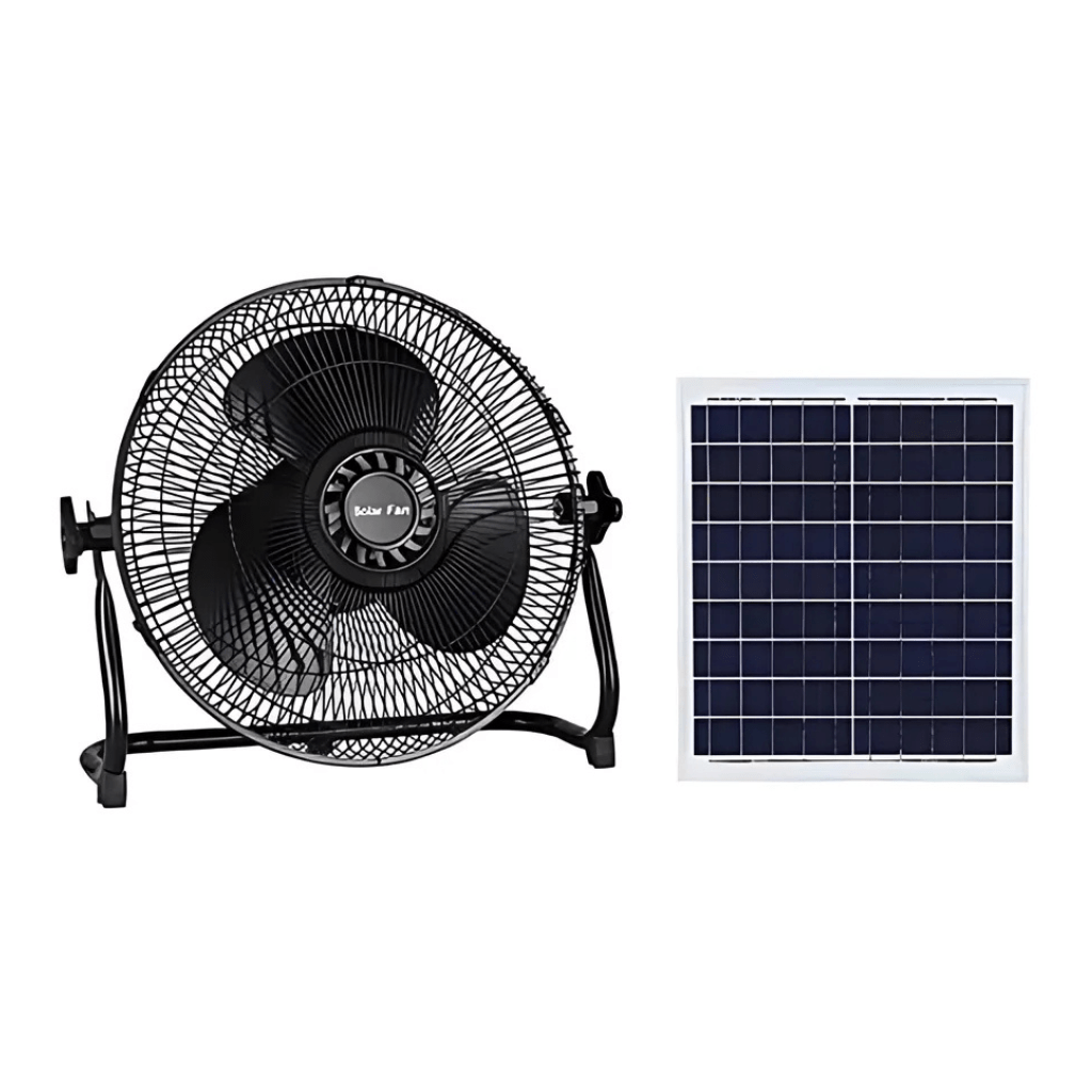 KT Fan & Cooler Rechargeable 12" Solar Fan 15W - C118
