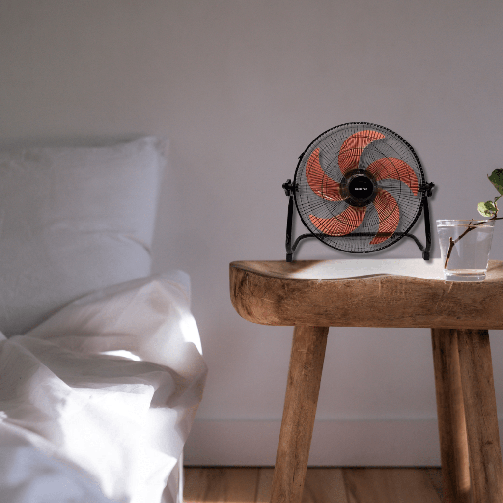 KT Fan & Cooler Rechargeable 14" Solar Fan 25W - C118F