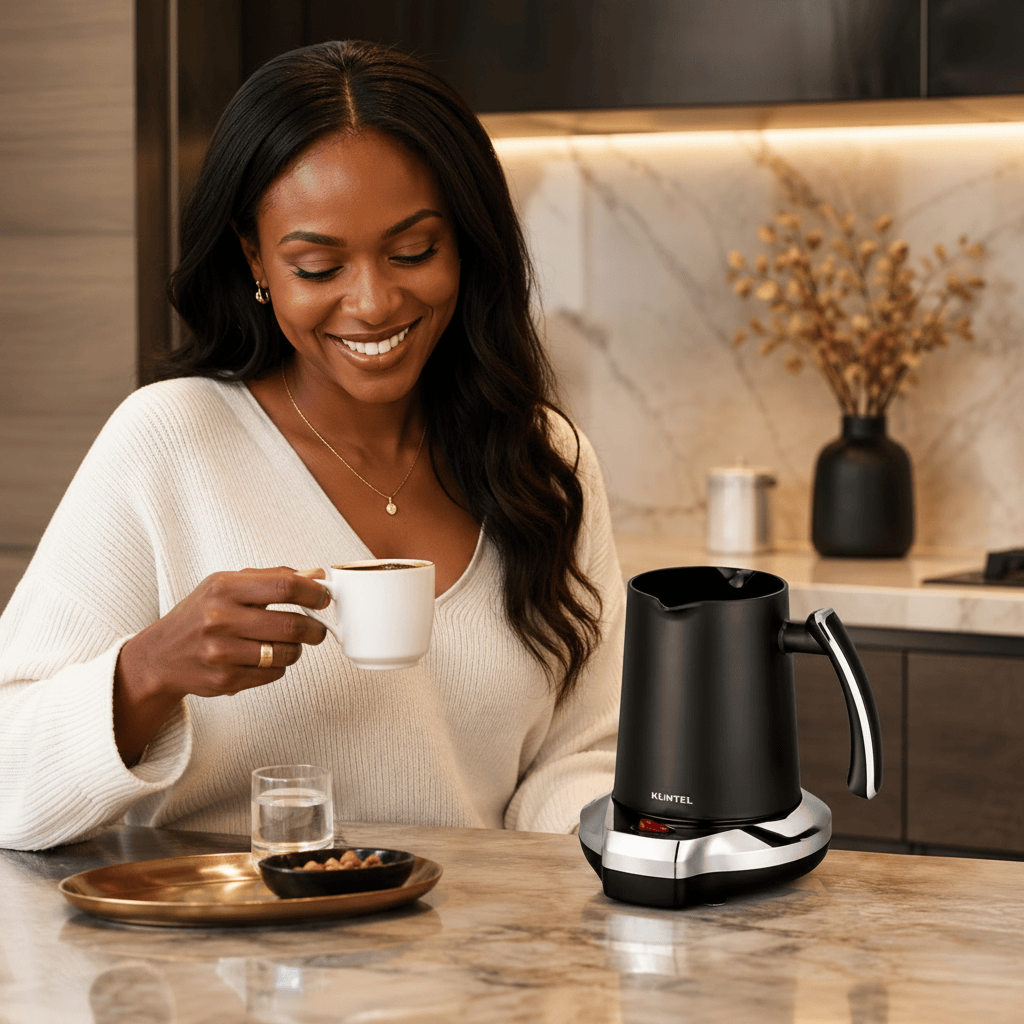 Kumtel Kitchen Appliances Kumtel 250ml Turkish Coffee Machine for 1-4 Cups 400W - HTCM-01
