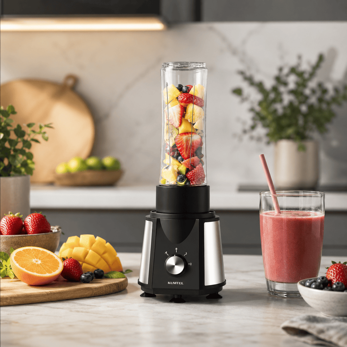 Kumtel Kitchen Appliances Kumtel 3-in-1 Food Processor and Sports Blender 350W - HFP-02