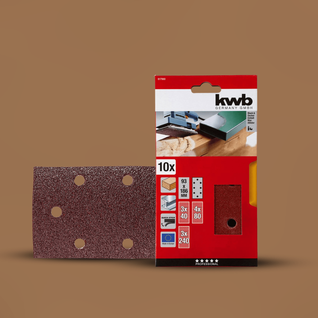 Kwb Sander Kwb 10 Pieces Sandpaper Sheets - 817980