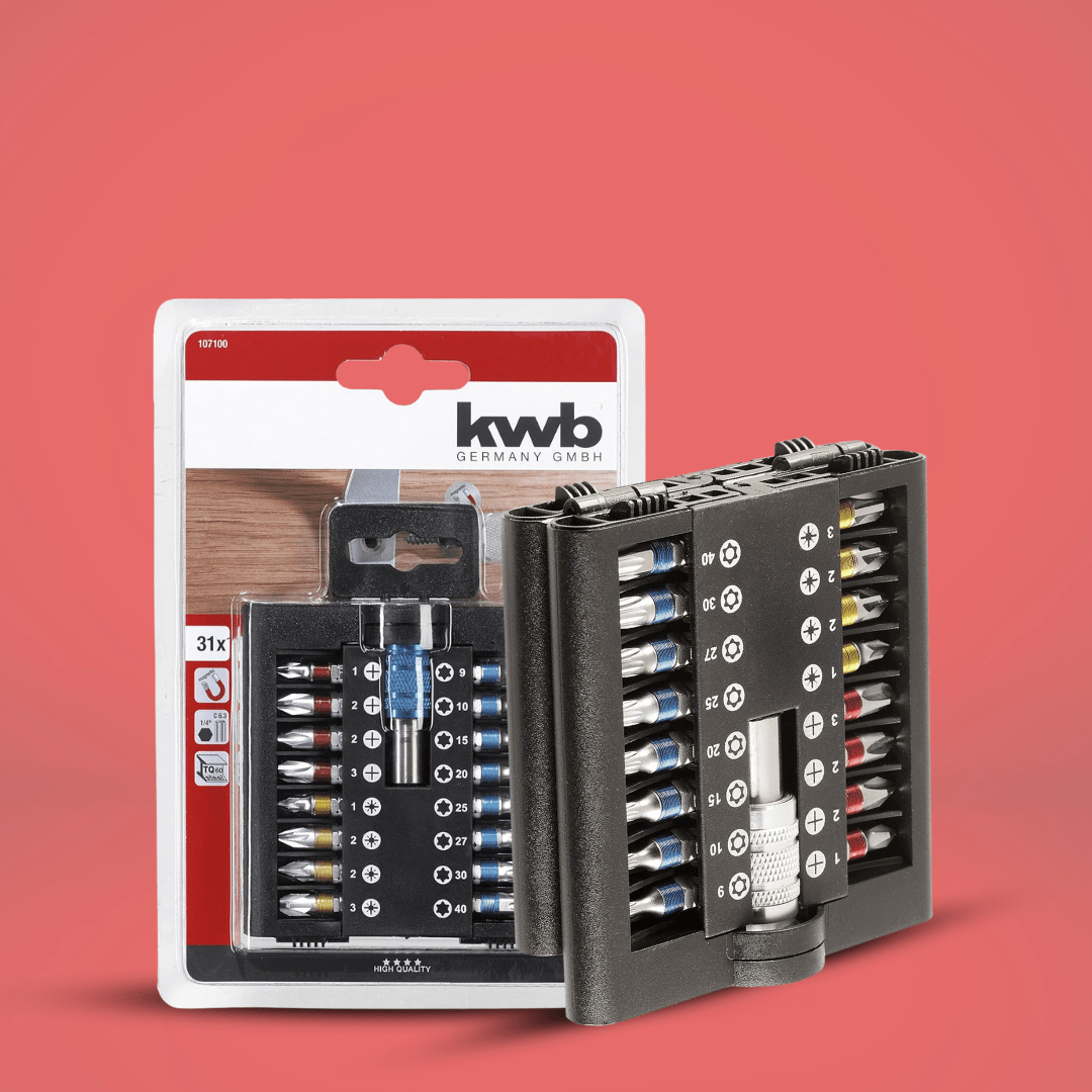 Kwb Wrenches Kwb 31 Pieces Bit Set Folding Box - 107100