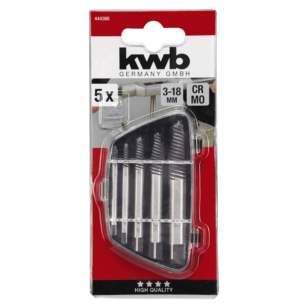 Kwb Screwdrivers Kwb 5 Pieces Screw Extractor Set - 444300