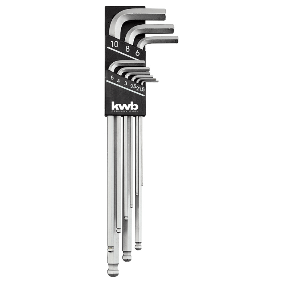 Kwb Wrenches Kwb Extra Long 9 Pieces Hexagon Key Set - 147600