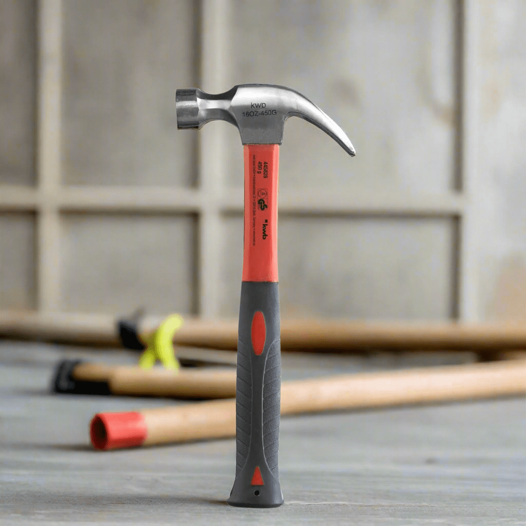 Kwb Hammers Mallets & Sledges Kwb Fibreglass Handle 450g Claw Hammer - 445826