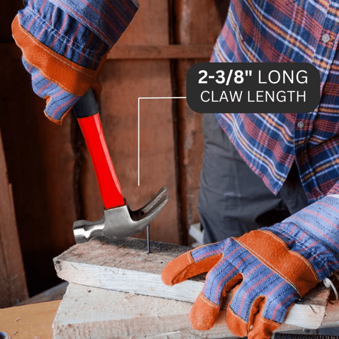 Kwb Hammers Mallets & Sledges Kwb Fibreglass Handle 450g Claw Hammer - 445826