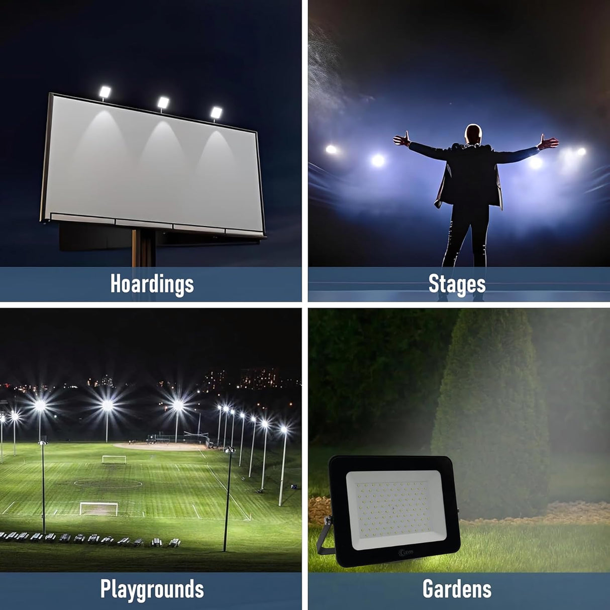Levin Outdoor Lighting Levin Energy Efficient A+ 6500K Flood Light - 100W