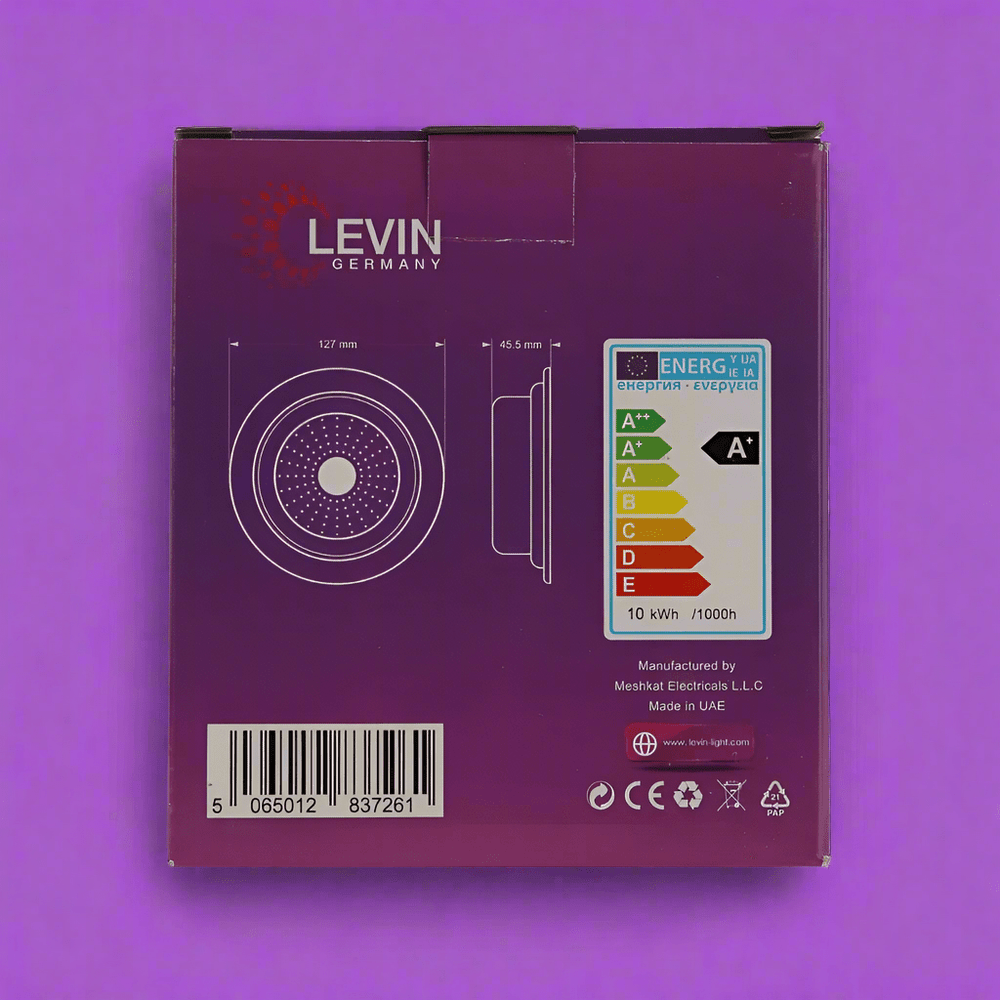 Levin Outdoor Lighting Levin LED 100mm 6500K Panel Day Light - 10W