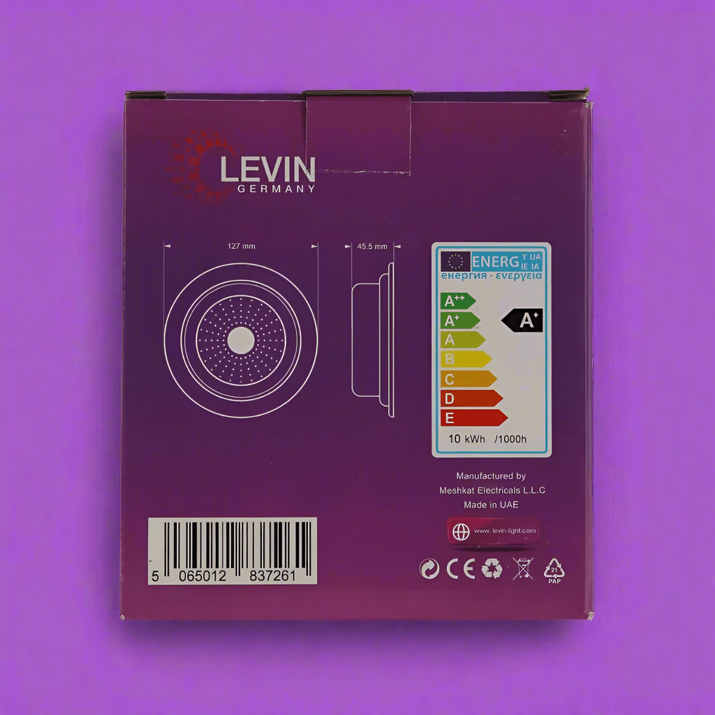 Levin Outdoor Lighting Levin LED 100mm 6500K Panel Day Light - 10W