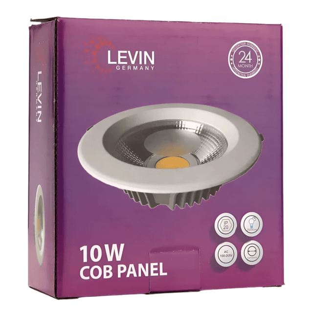 Levin Outdoor Lighting Levin LED 100mm 6500K Panel Day Light - 10W