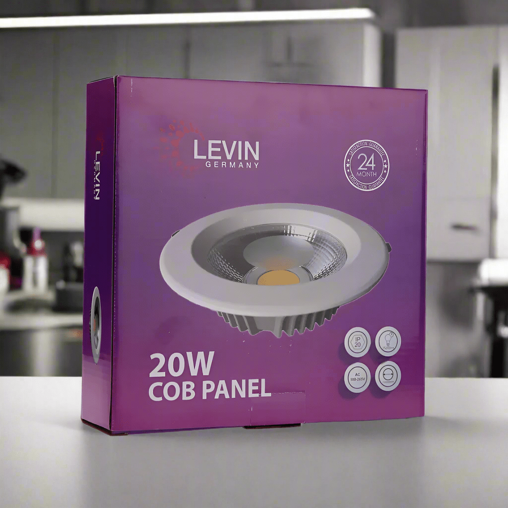Levin Outdoor Lighting Levin LED 200mm Cob Panel Warm Light - 20W