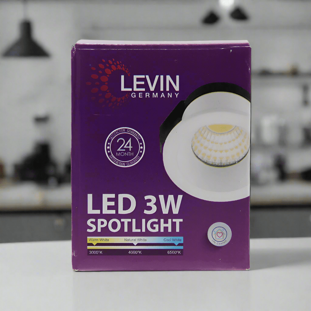 Levin Outdoor Lighting Levin LED 30mm 3000K Mini Spot Warm White Light - 3W