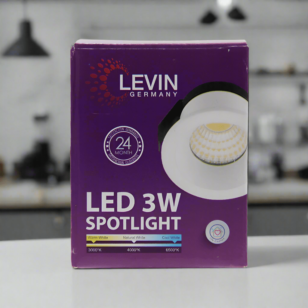Levin Outdoor Lighting Levin LED 30mm 3000K Mini Spot Warm White Light - 3W
