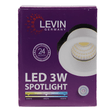 Levin Outdoor Lighting Levin LED 30mm 3000K Mini Spot Warm White Light - 3W