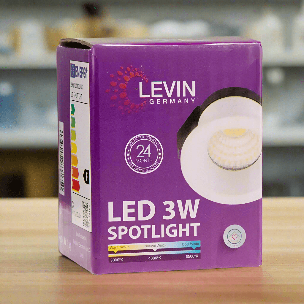 Levin Outdoor Lighting Levin LED 30mm 4000K Mini Spot Warm White Light - 3W