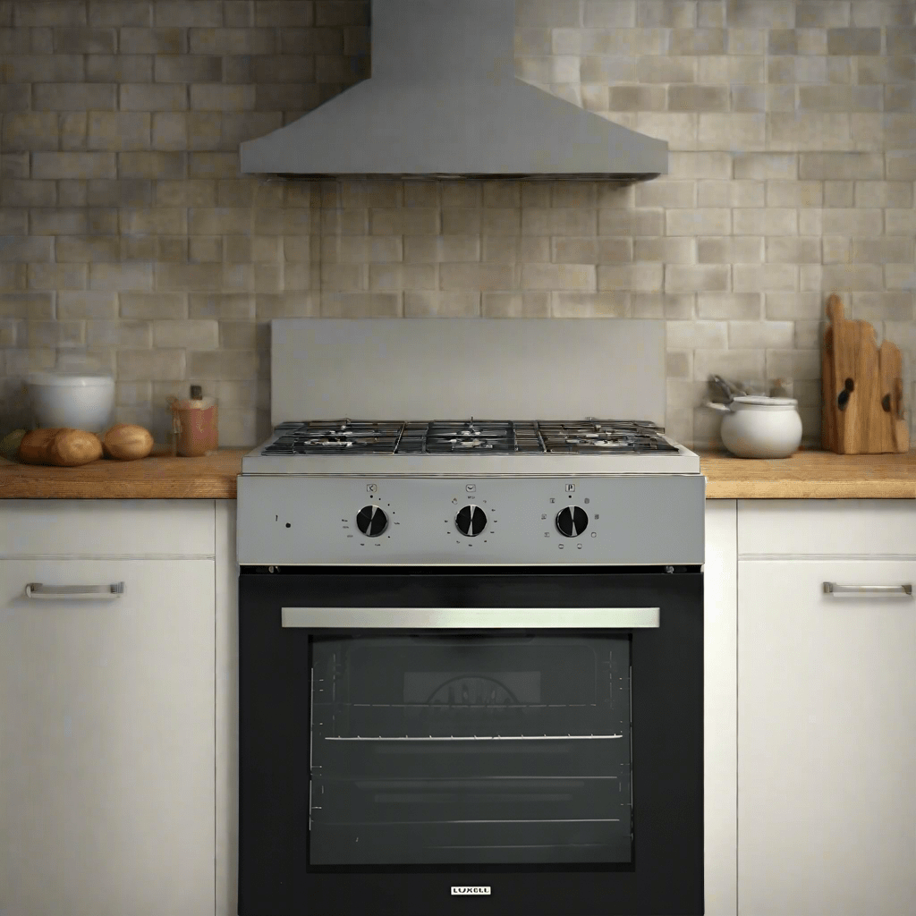 Luxell/Kumtel Kitchen Appliances Luxell 60cm Stainless Steel Built-In Set – Oven, Gas Cooker & Extractor