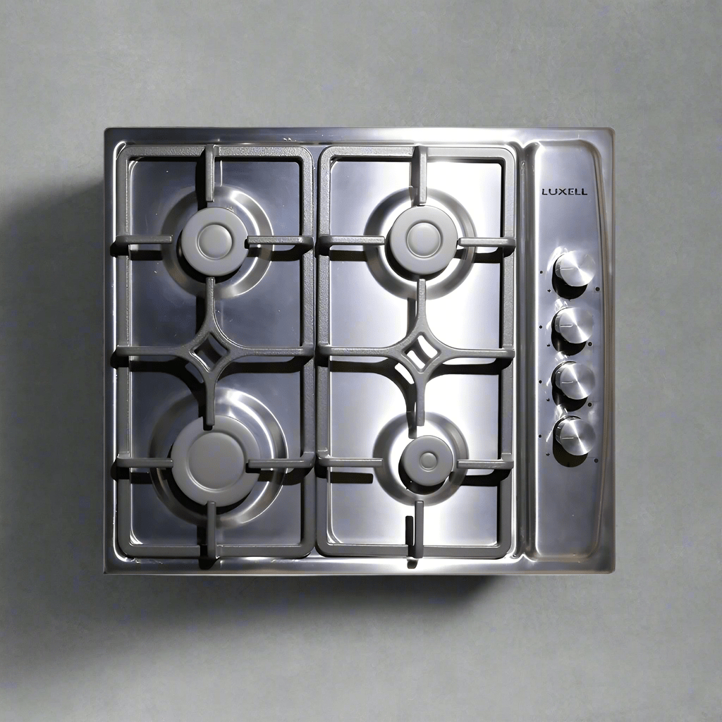 Luxell/Kumtel Kitchen Appliances Luxell 60cm Stainless Steel Built-In Set – Oven, Gas Cooker & Extractor