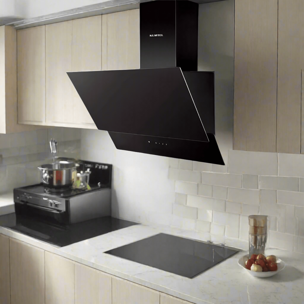 Luxell/Kumtel Kitchen Appliances Luxell 90cm Black Glass Extractor – DA9-835