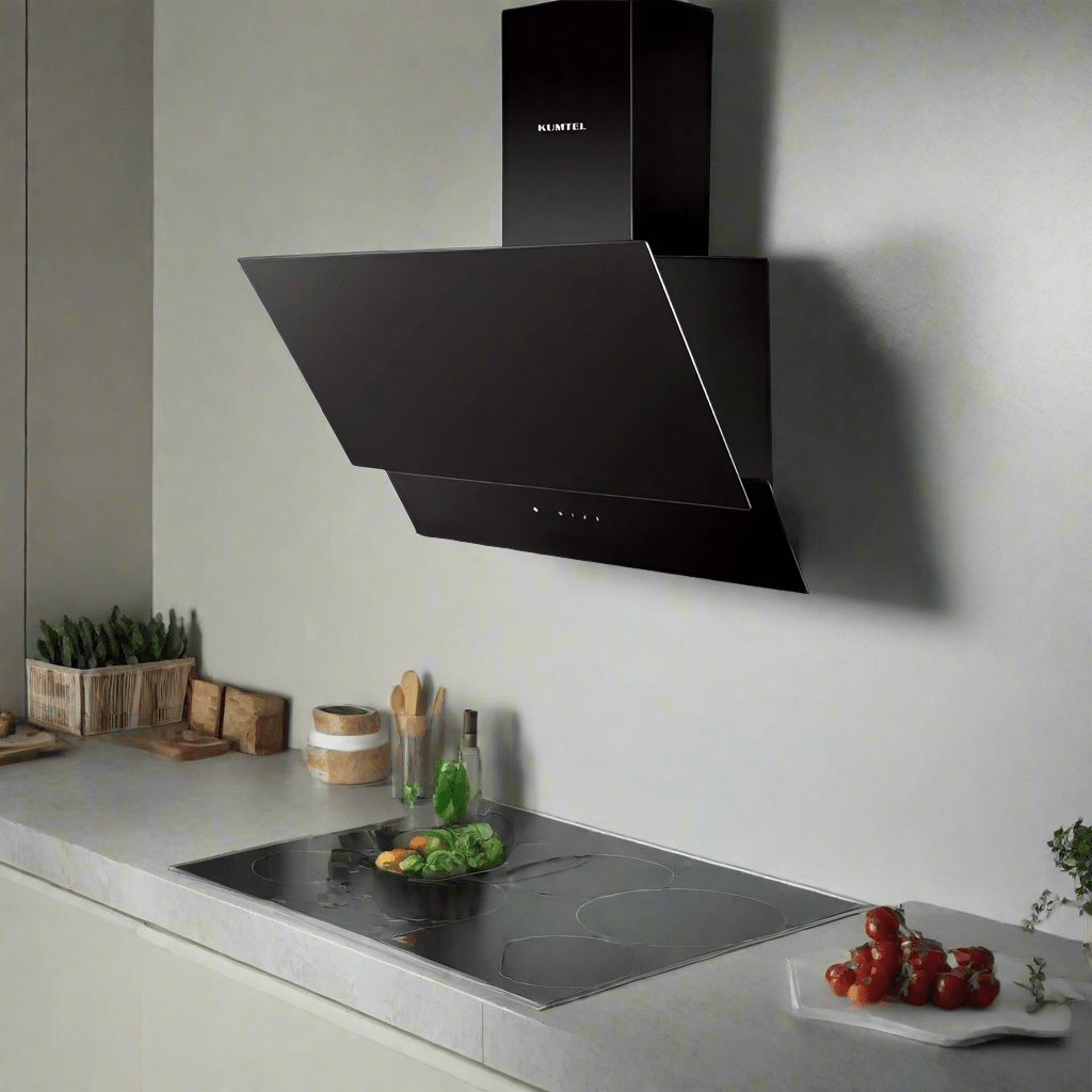 Luxell/Kumtel Kitchen Appliances Luxell 90cm Black Glass Extractor – DA9-835
