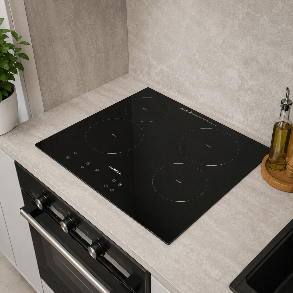Luxell Built-In Hobs Luxell 60cm 4-Zone Touch-Control Ceramic Hob 6000W - V6-04T