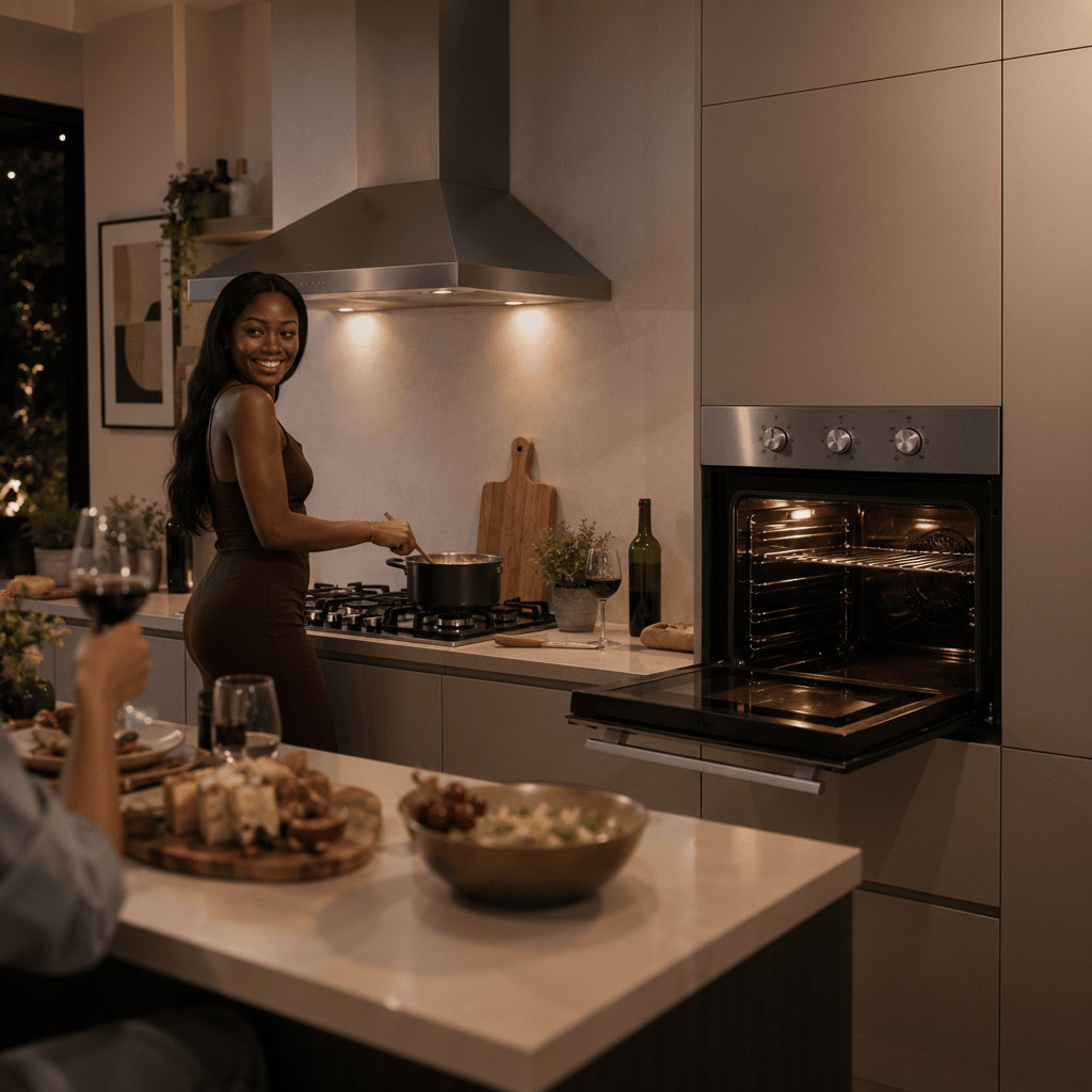 Luxell Built-In Kitchen Appliances Luxell 90cm Stainless Steel 3-Piece Built-In Kitchen Set with 105L Double-Fan Oven & 5- or 6-Burner Hob - LXSET-90-SS