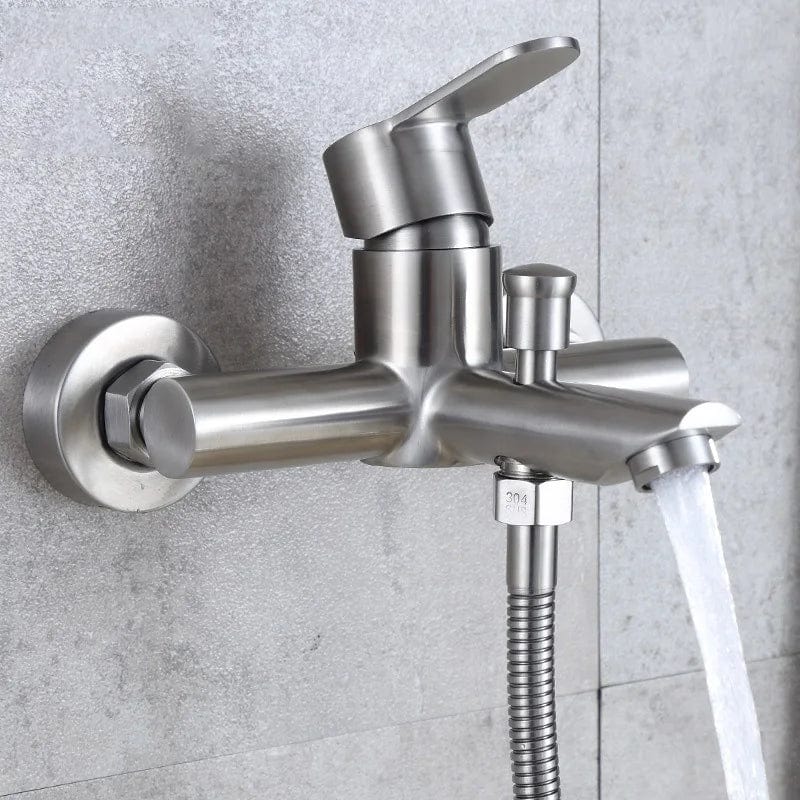 MaxTen Bathroom Faucet MaxTen Bathroom Stainless Steel Hot & Cold Shower Faucet Mixer - S50-147 & S50-147BL