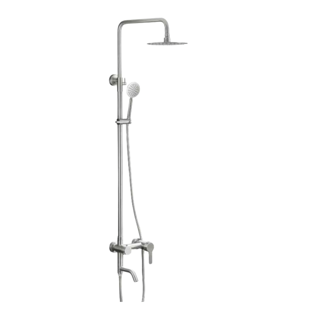 MaxTen Shower Set MaxTen Stainless Steel 3-in-1 Hot & Cold Mixer Shower Set - ST60-308 & ST60-308BL