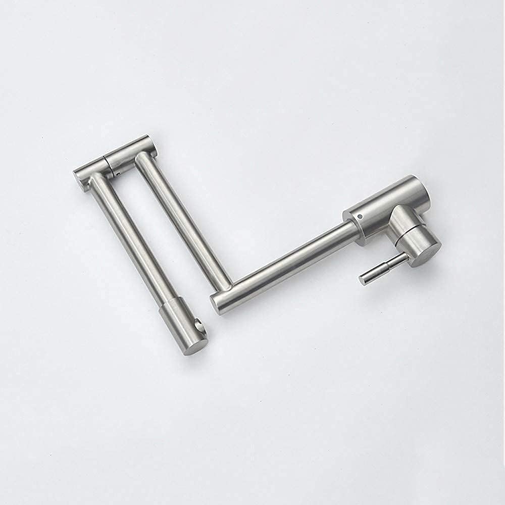 MaxTen Kitchen Tap MaxTen Stainless Steel Satin Adjustable Folding Kitchen Sink Faucet Tap - SK30-226