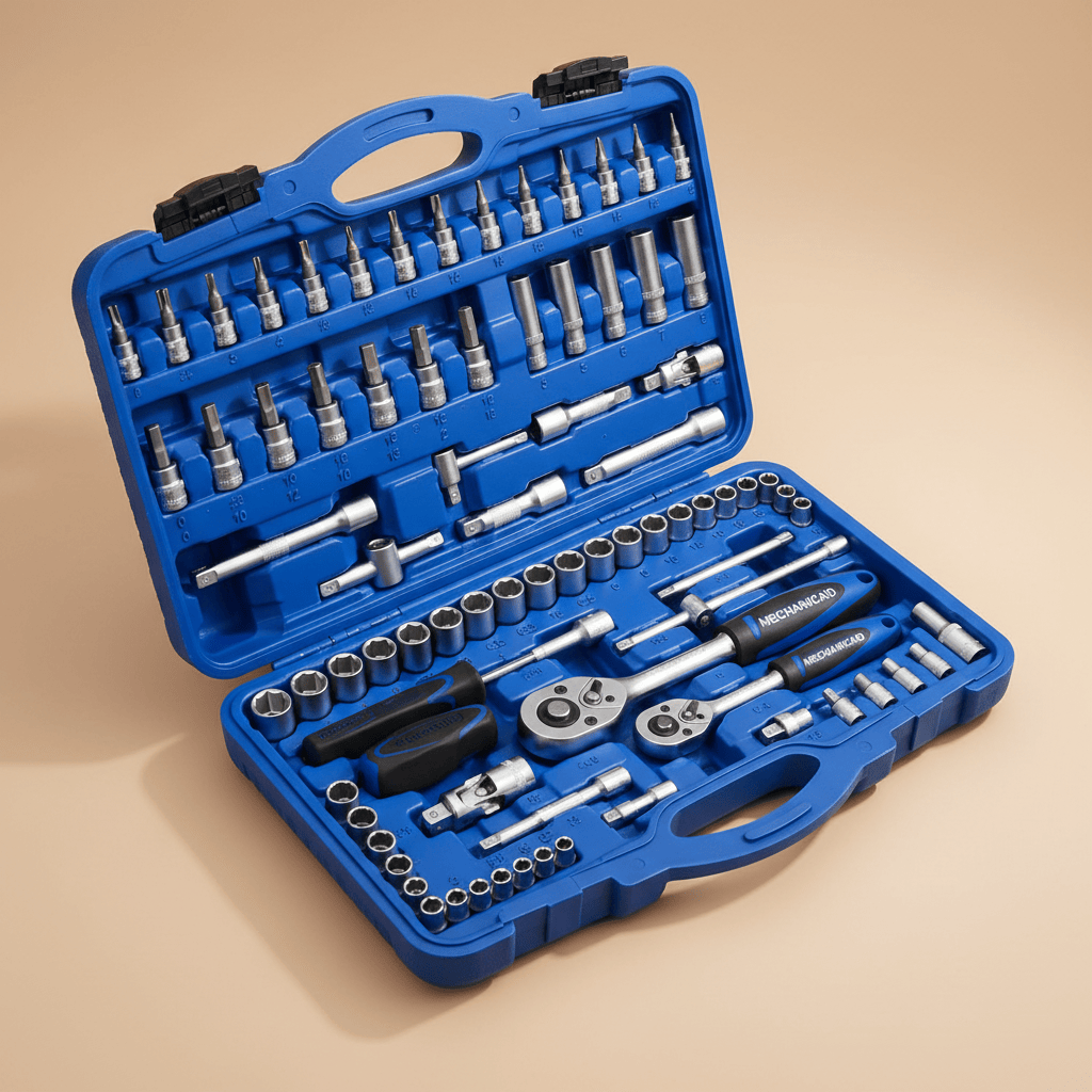 Mechanica Sockets & Hex Keys Mechanica 150-Piece 1/4", 3/8" & 1/2" Drive Socket Set - ME150