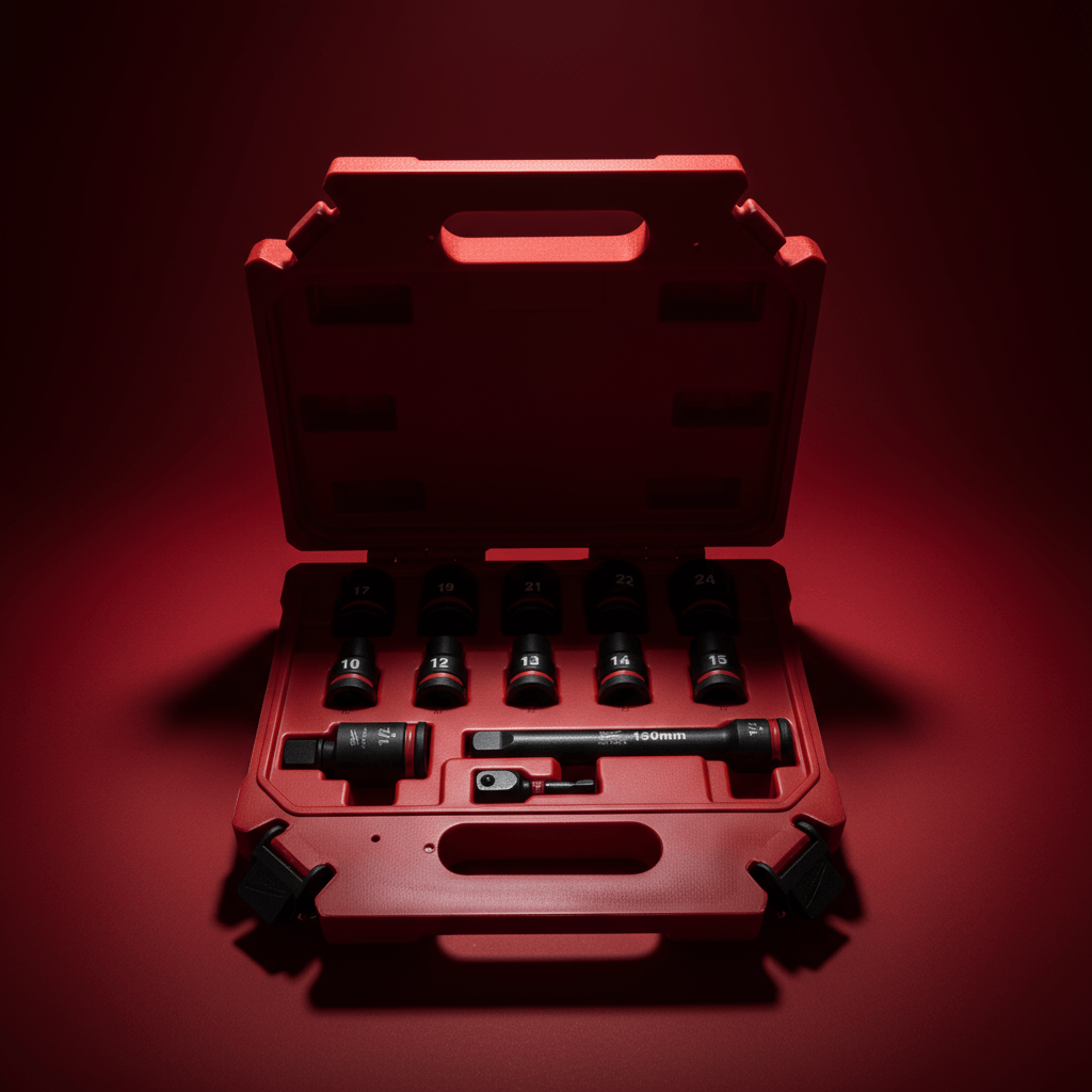 Milwaukee Sockets & Hex Keys Milwaukee 13 Pieces (1/2") Shockwave Impact Duty Foam Insert Socket - 4932480456