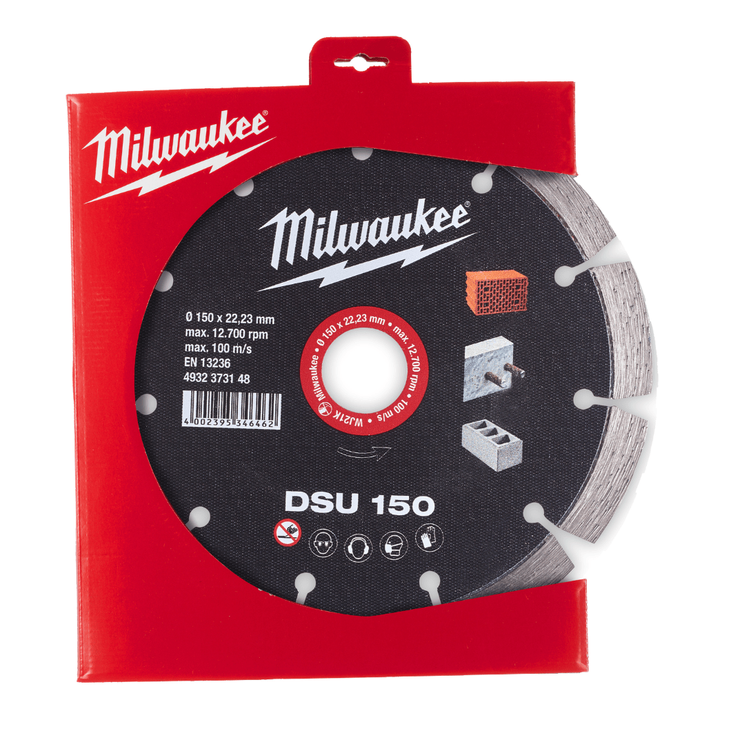 Milwaukee Grinding & Cutting Wheels Milwaukee 150mm Diamond Blade For Wall Chaser 373148 - DSU150