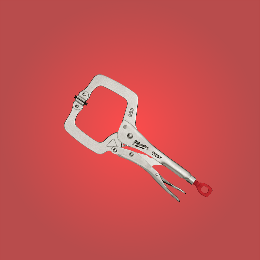 Milwaukee Pliers Milwaukee 280mm Torque Lock C-Clamp Swivel Jaws Locking Pliers - 48223521