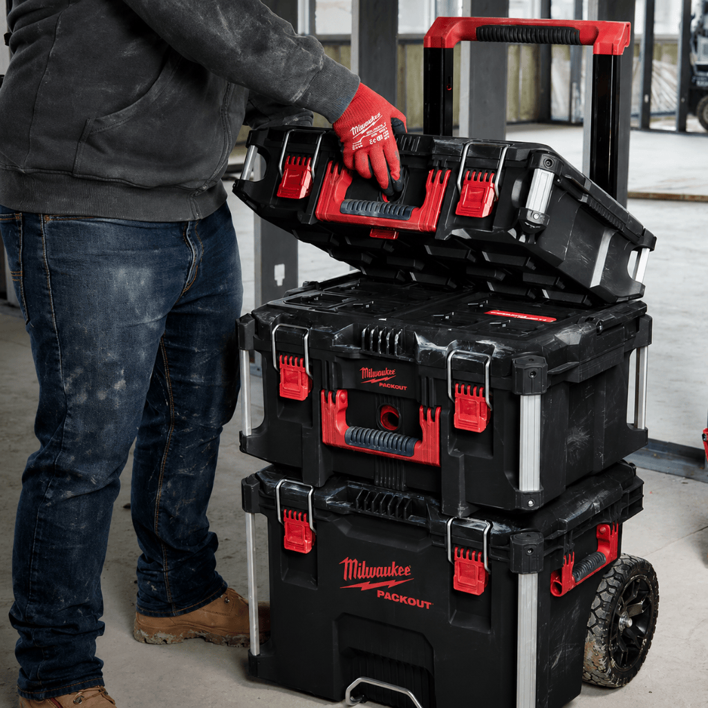 Milwaukee Tool Boxes Bags & Belts Milwaukee 3 Pieces Packout Organizer Set – 4932464244