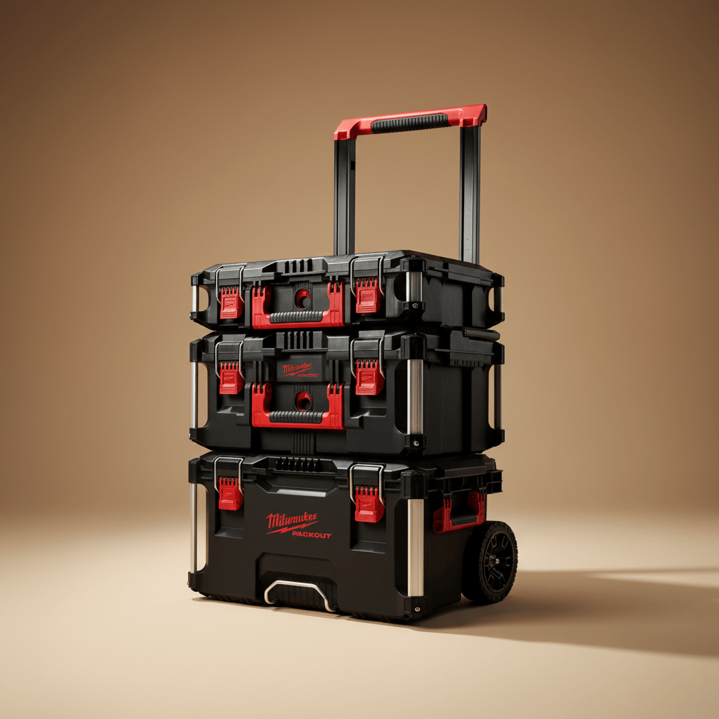 Milwaukee Tool Boxes Bags & Belts Milwaukee 3 Pieces Packout Organizer Set – 4932464244