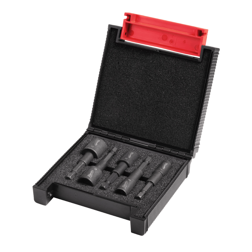 Milwaukee Screwdriver Bits Milwaukee 5 Pieces Shockwave Impact Duty Magnetic Nut Driver Set - 4932352822