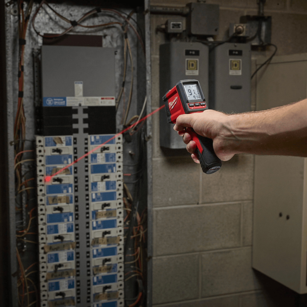 Milwaukee Laser Measure Milwaukee Cordless Infrared Laser Temperature Gun - 2267-40