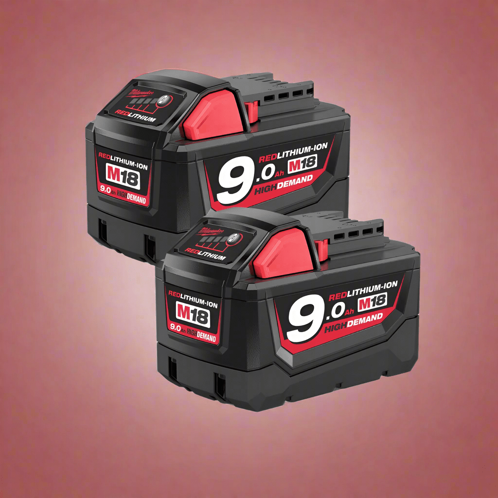 Milwaukee Batteries & Chargers Milwaukee M18™ 2 Pair 9.0 Ah Battery & Multi Voltage Charger 18V Pack- M18 NRG-902