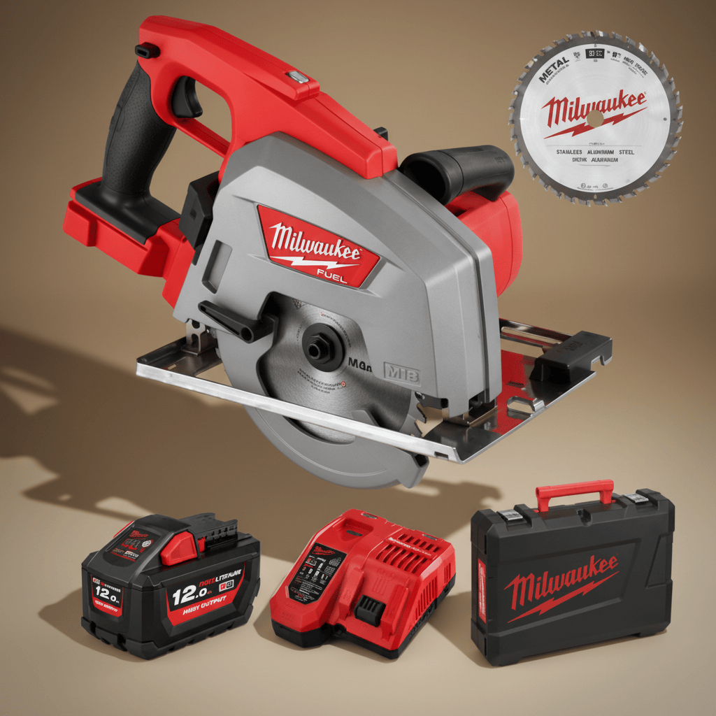 Milwaukee Circular Saw Milwaukee M18 66mm Brushless Cordless Metal Circular Saw Kit 18V - M18FMCS66-121C