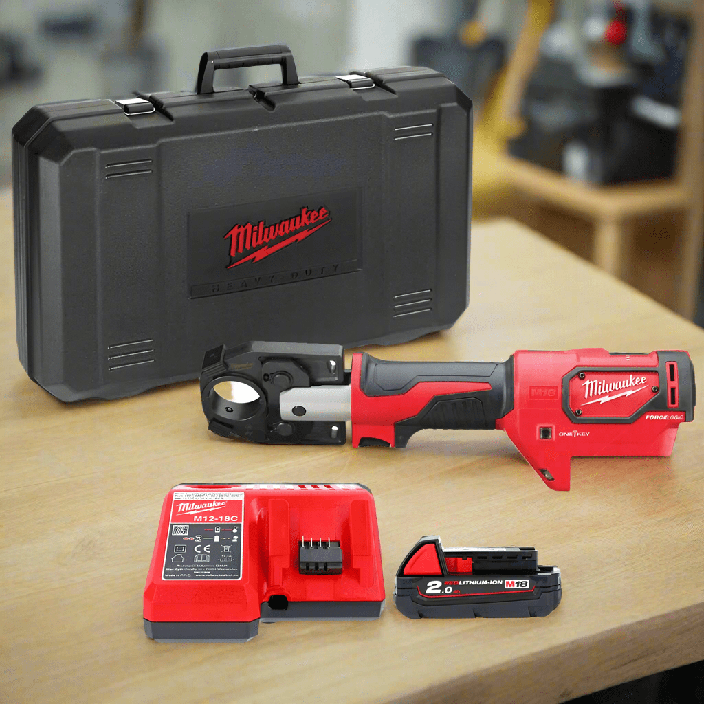 Milwaukee Specialty Power Tool Milwaukee M18™ FORCE LOGIC™ Hydraulic 53 kN Cable Crimper 18V - M18 HCCT-201C
