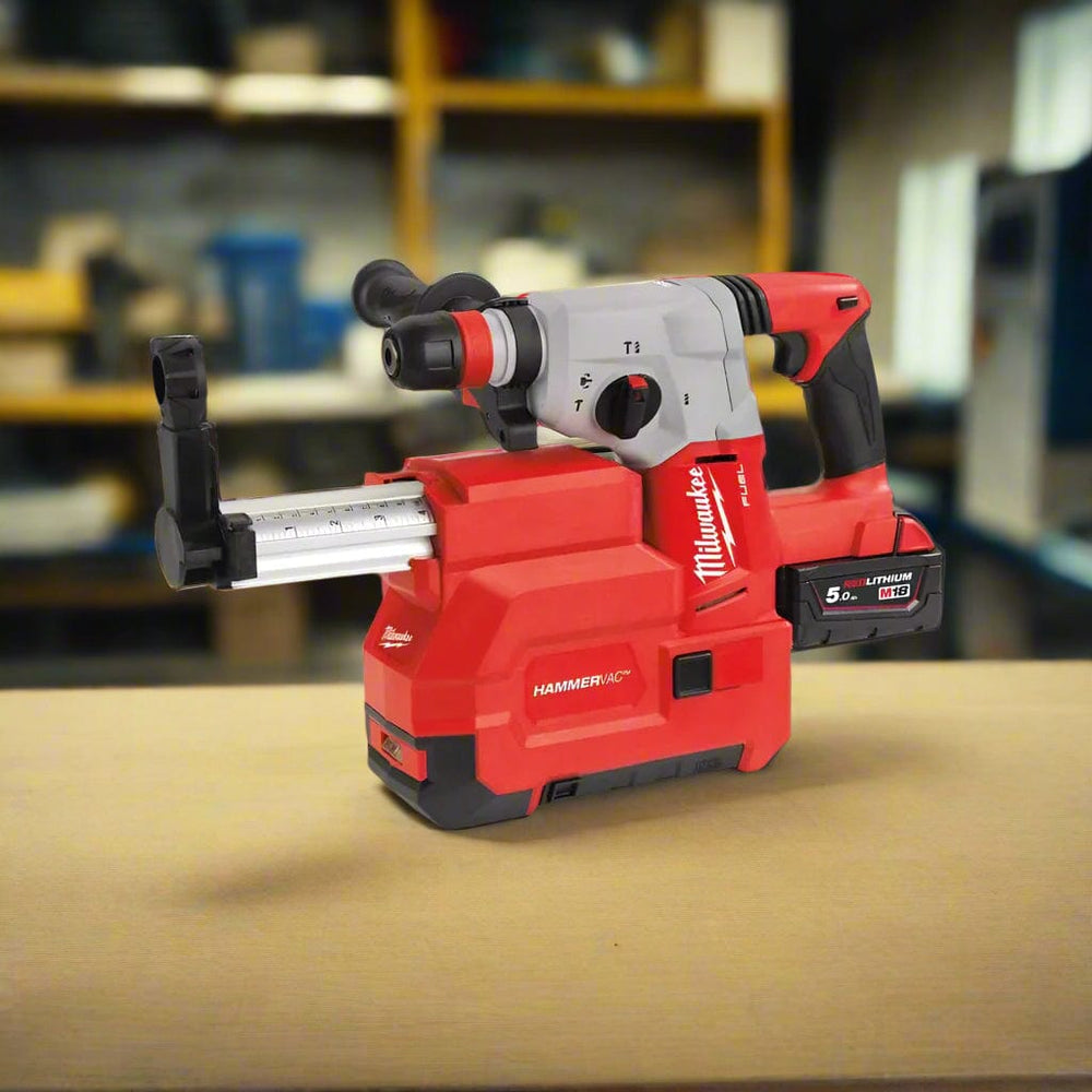 Milwaukee Drill Milwaukee M18 FUEL™ SDS-Plus Hammer with Dedicated Dust Extractor 18V - M18 CHXDE-502C