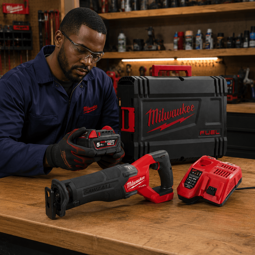 Milwaukee Reciprocating Saw Milwaukee M18 Sawzall Reciprocating Saw Kit with Fixtec - M18FSZ-502X