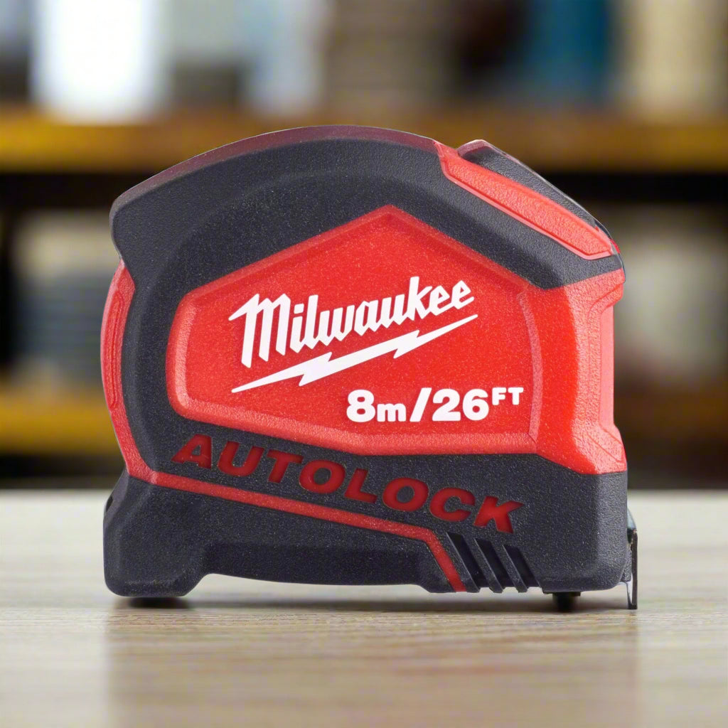 Milwaukee Tape Measure Milwaukee Measuring Tape With Auto Lock 8m/26ft - 4932464666