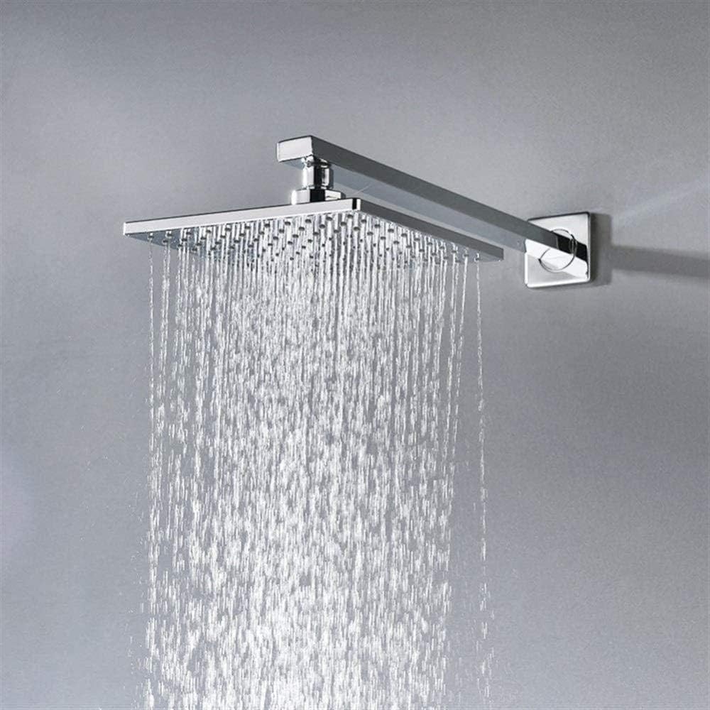 Nate bathroom Shower Set WK Bathroom Chrome Concealed Wall Mounted Three- Function Square Overhead Rain Shower Set - K-8416