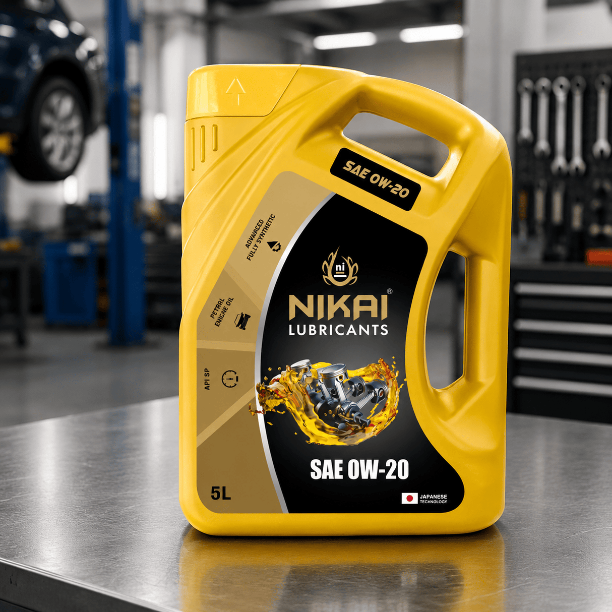 Nikai Engine Oils & Vehicle Fluids Nikai 5L Full Synthetic Low-Viscosity Petrol Engine Oil with API SP Performance - 0W20