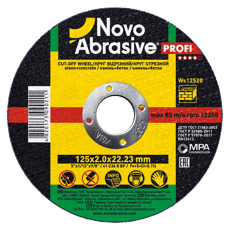 Novo Grinding & Cutting Wheels Novo Abrasive Stone Cutting Disc