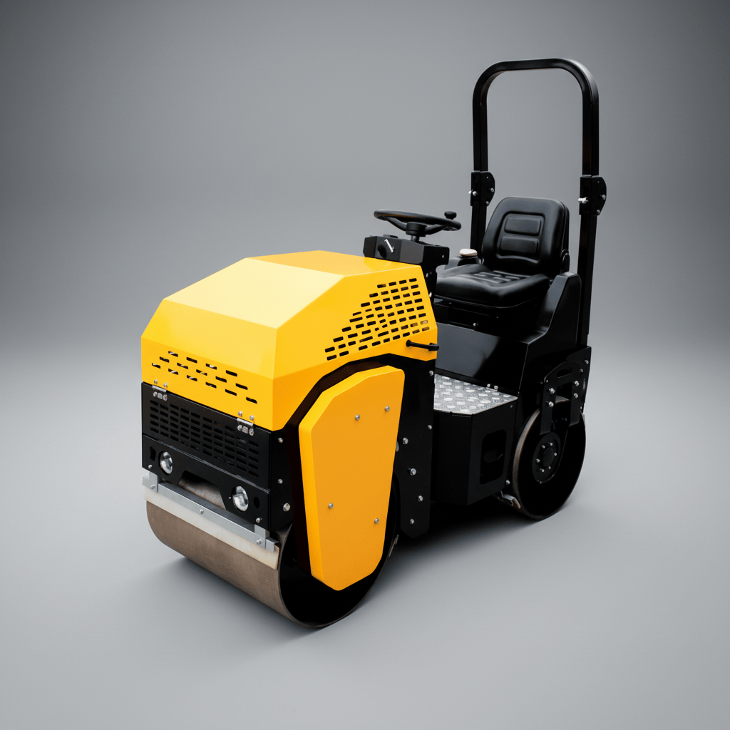 NRG Construction Equipment NRG 1000KG Diesel Double Ride-On Drum Roller 13HP - AL-900