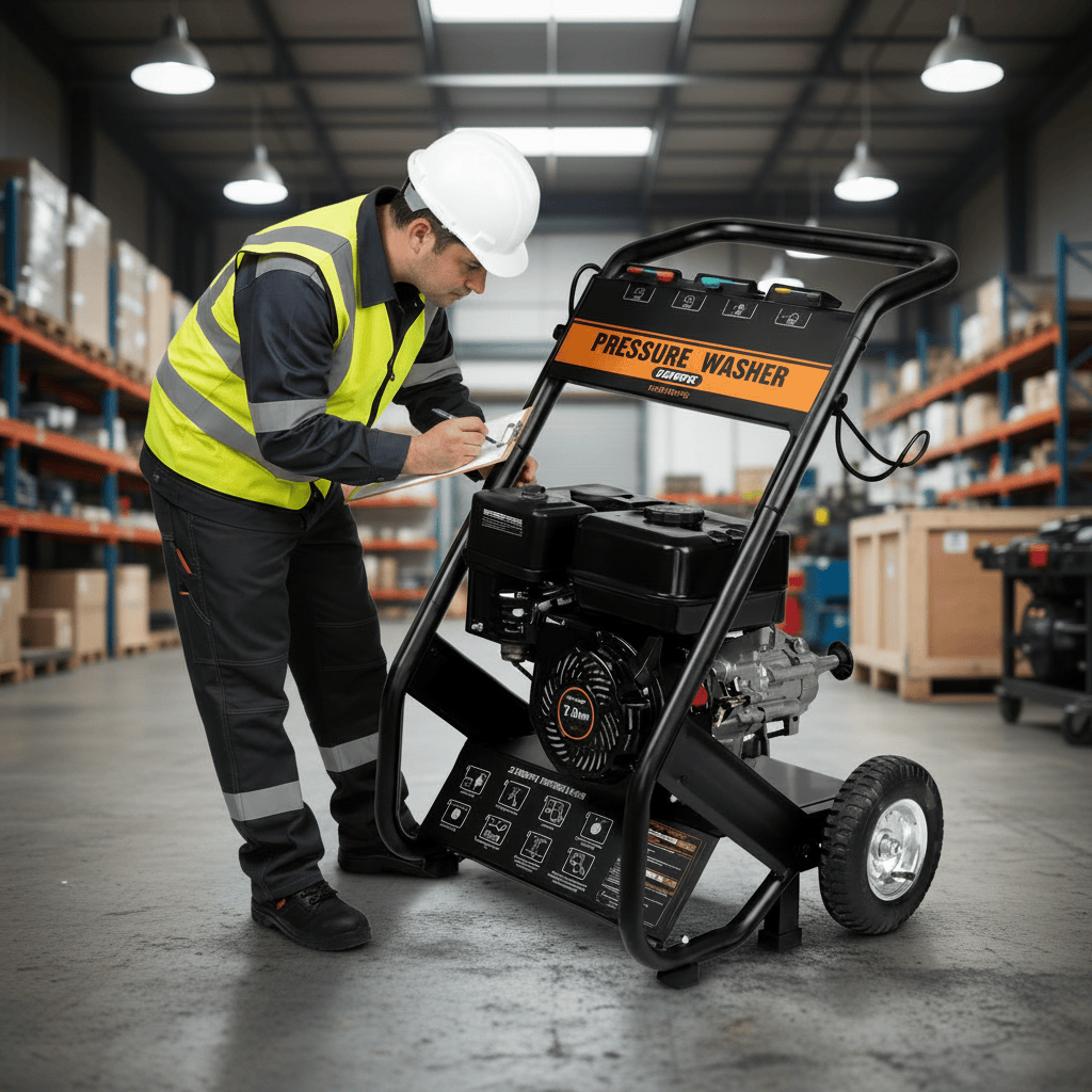 NRG Pressure Washer NRG 150 Bar Gasoline Pressure Washer with 6.5HP Engine and 4 Quick-Connect Nozzles - LT-8.7/12A